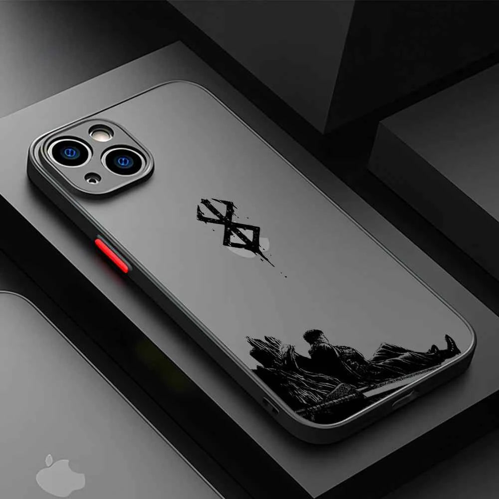 Coque Berserk iPhone 12 à 16 Pro Max – Finition Mat & Transparente
