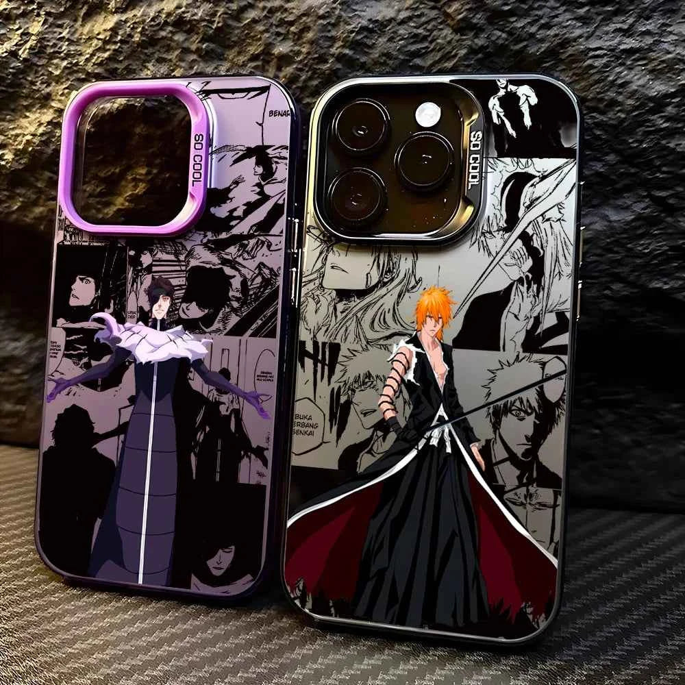 Coque Anime BLEACH iPhone 12-16 "Ichigo x Aizen Edition" Matte & Anti-chute